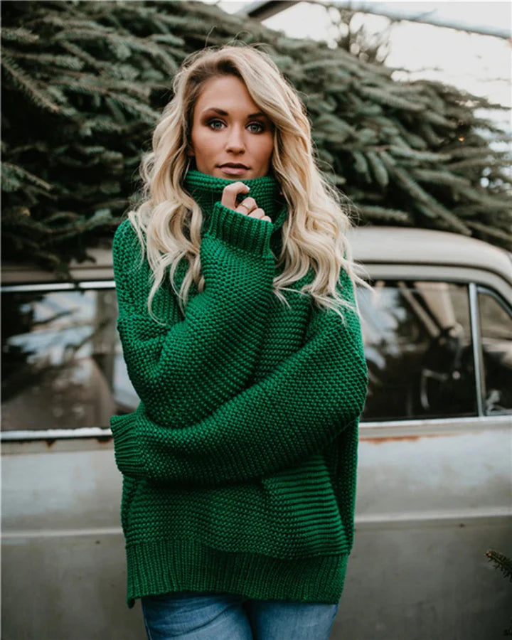 Women's turtleneck sweater