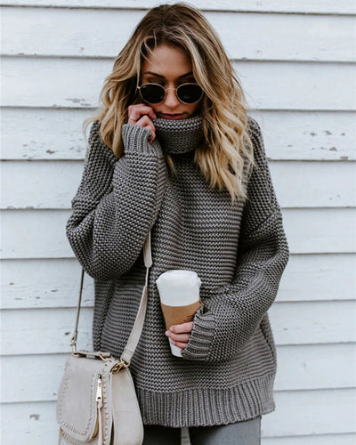 Women's turtleneck sweater