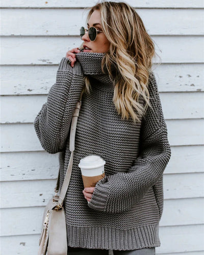 Women's turtleneck sweater