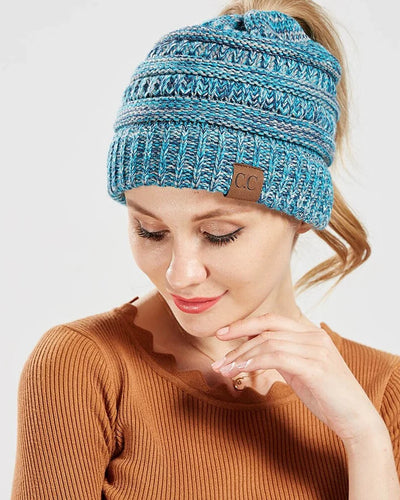 Olivia ponytail beanie