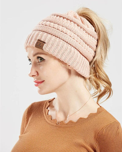 Olivia ponytail beanie