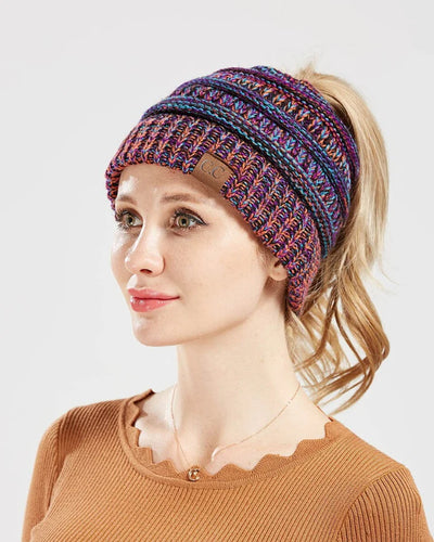 Olivia ponytail beanie