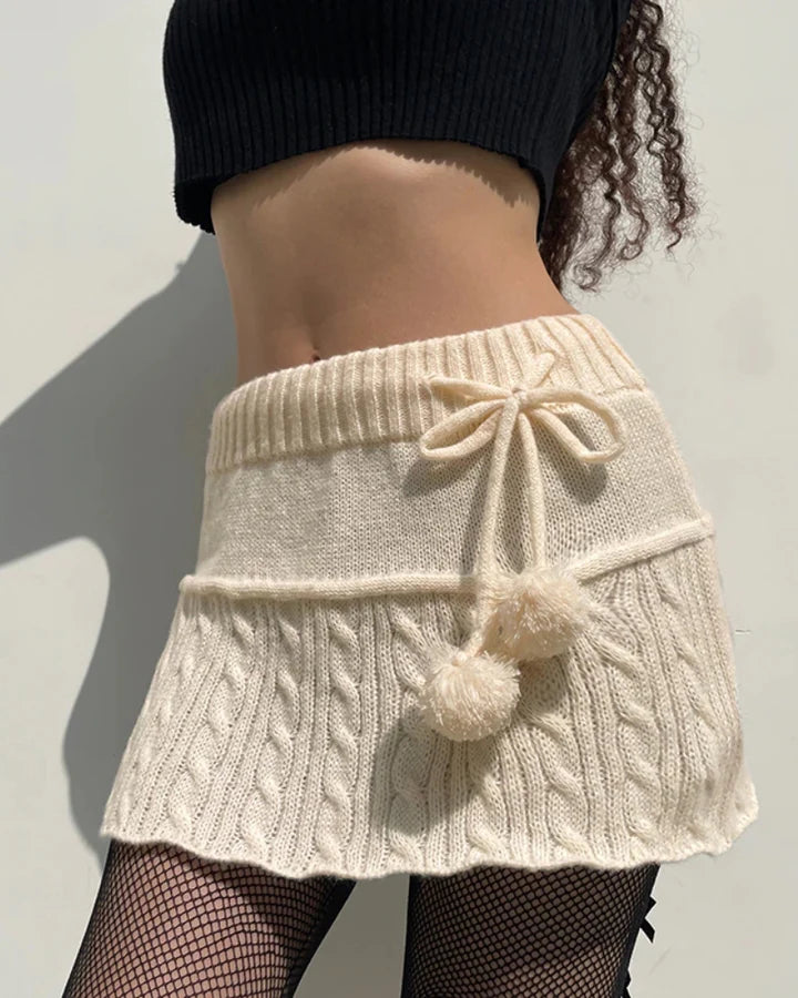 Sweet town knit skirt