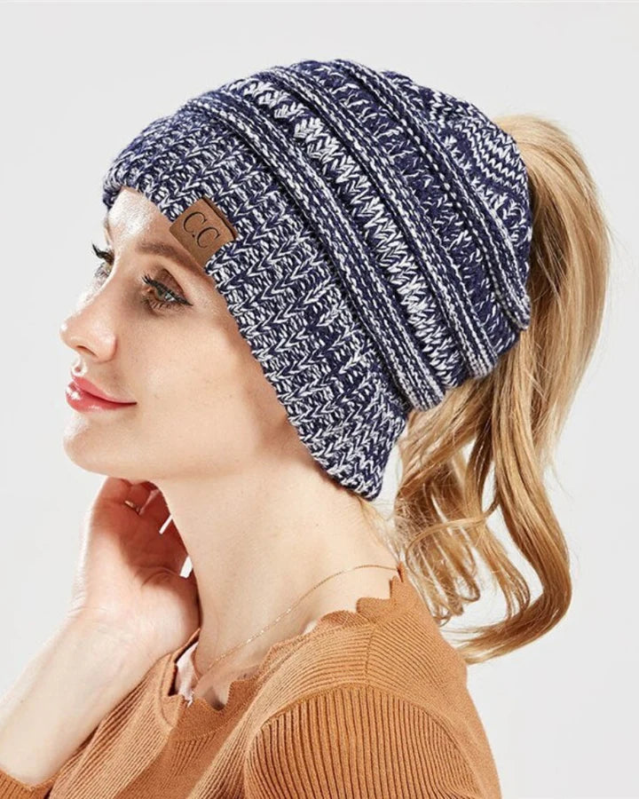 Olivia ponytail beanie