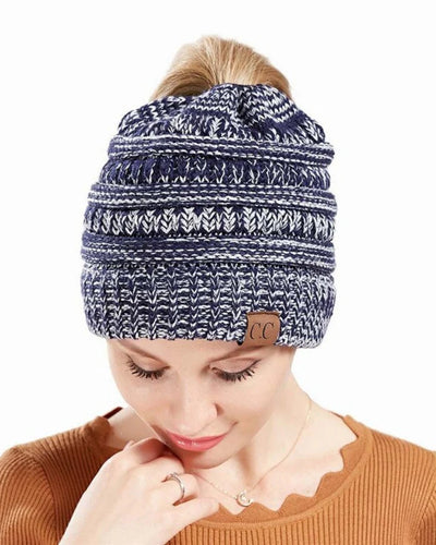 Olivia ponytail beanie